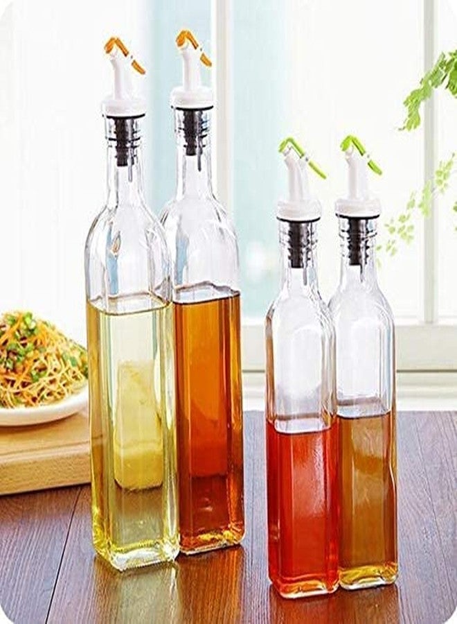 KIDINGTON Oil Vinegar Dispenser Gravy Boat Kitchen Oil Bottle Leak-Proof Soy Sauce Vinegar Storage, Oil Bottle, Oil Dispenser for kitchen (500 ml Bottle-4 pcs) - Image 4